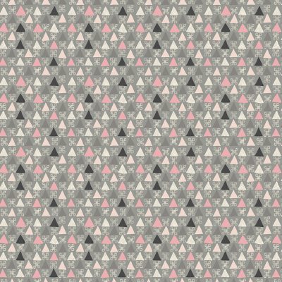 100% Cotton Tangents Signet Grey By Makower