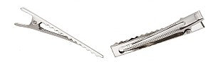 Metal Crocodile style Hair Clip- Silver Coloured