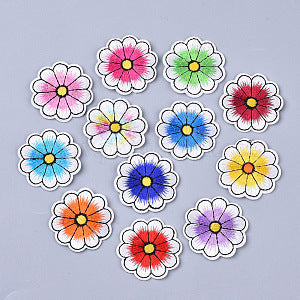 Motif Flower Green