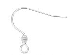 Ear Wire Hooks with Ear Nuts - Silver