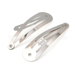 Metal Hair Clip - Silver coloured
