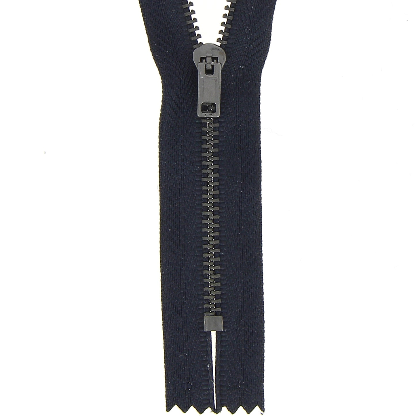 Metal Trouser Zip (Closed End) 15cm- Various Colours