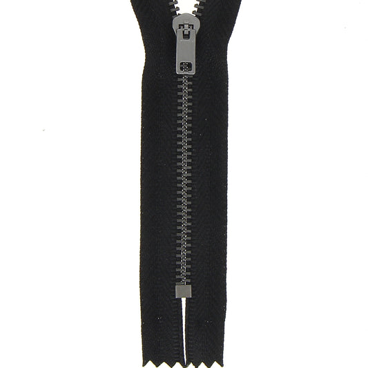 Metal Trouser Zip (Closed End) 20cm- Various Colours