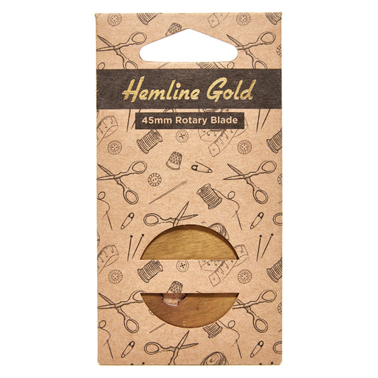 Hemline Gold Rotary Cutter 45mm Blades