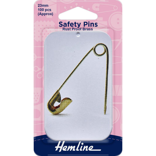 Hemline Safety Pins in a Tin
