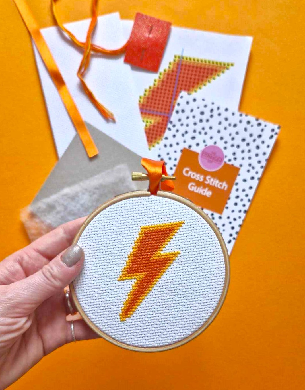 Lightning Bolt Cross Stitch Kit