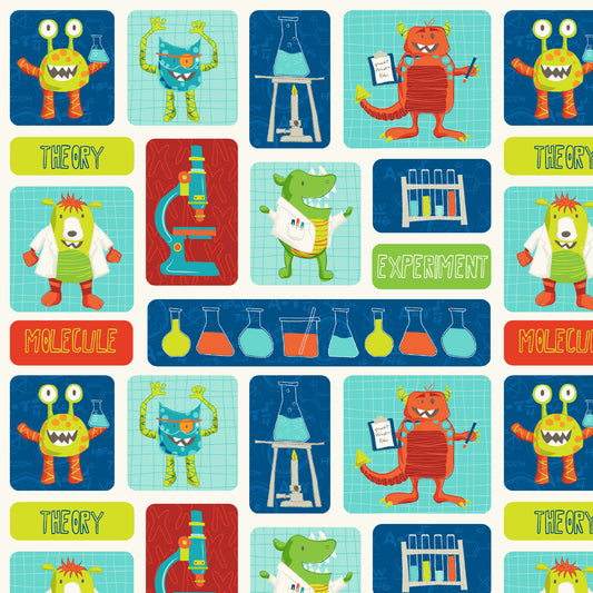 100% Cotton Monster Lab Multi - Studio E