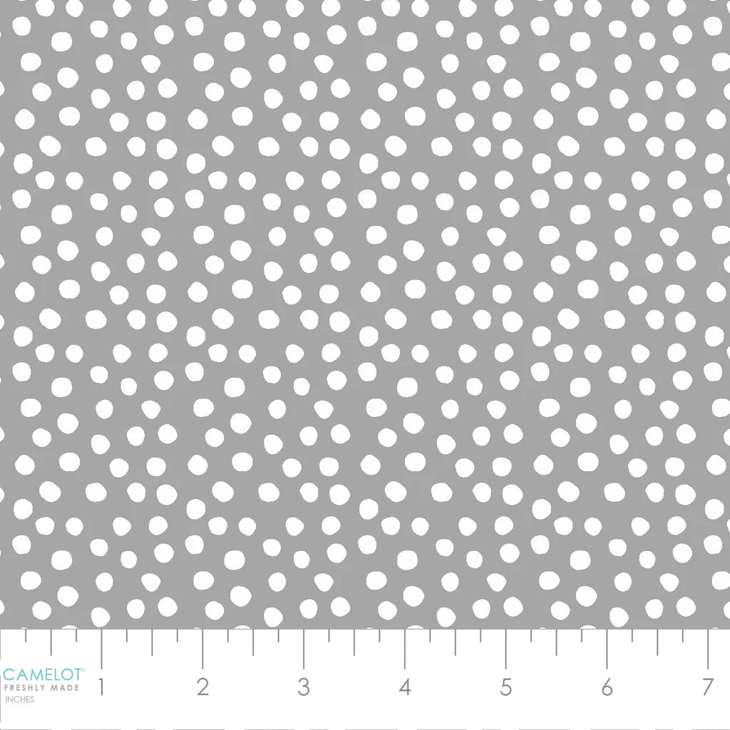 100% Cotton Snowball Fight Grey