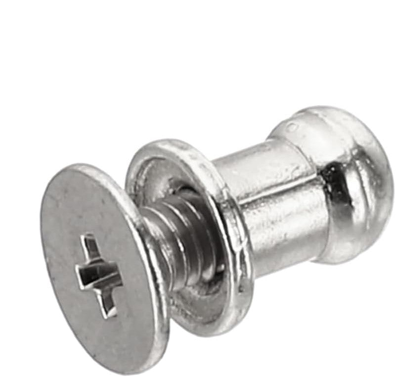 Metal Screw On Rivet- 5mm Silver Coloured