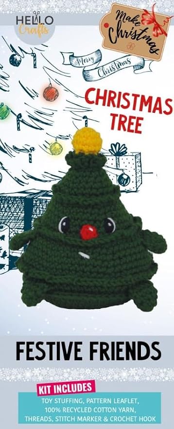 The Knitty Critters Festive Friends Christmas Tree