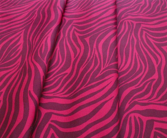 100% Cotton Zebra Stripes in Red from Zebras