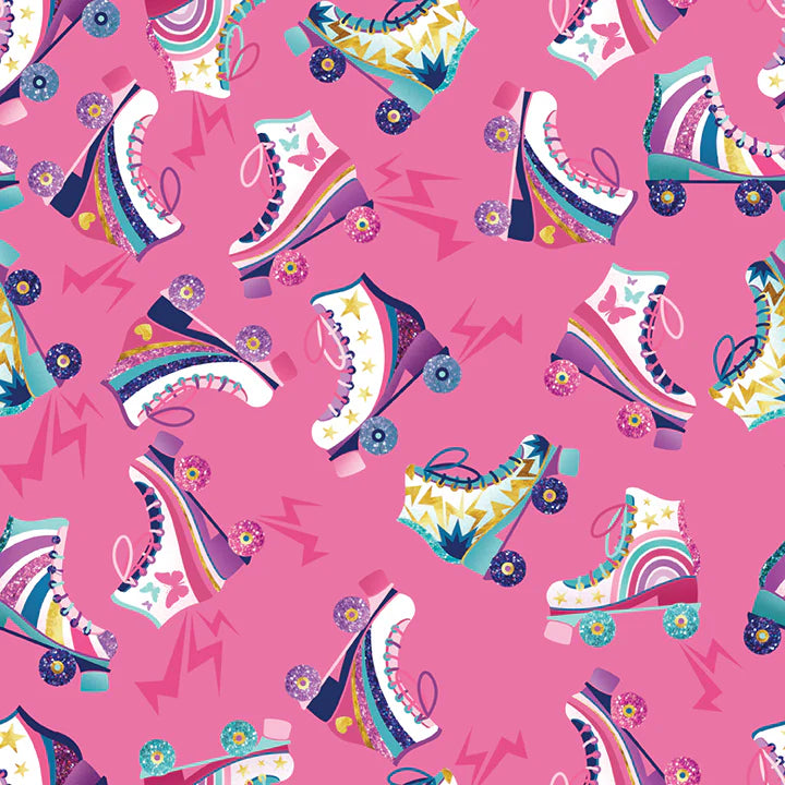 100% Cotton Lets Roll - Skates