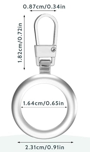 Zip Puller Silver
