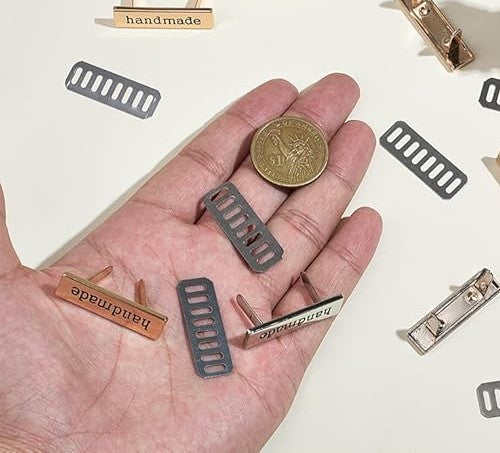 Metal Bag Tag - "Handmade"
