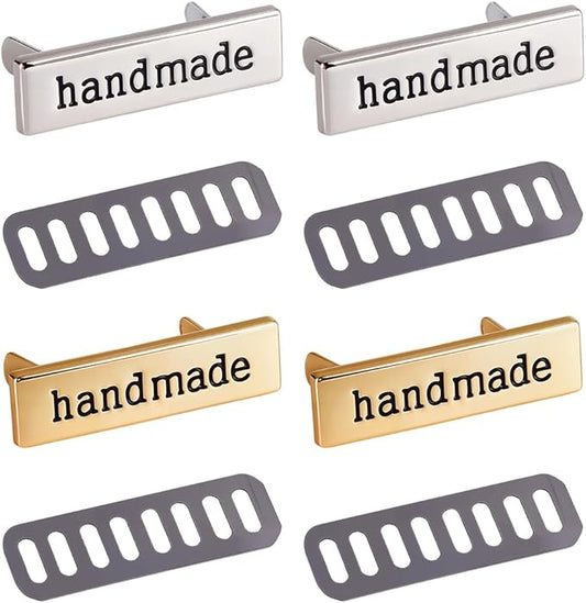 Metal Bag Tag - "Handmade"