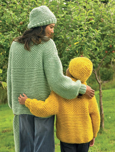 Wendy 7058 Knitting Pattern Super Chunky Jacket, Hat and Scarf