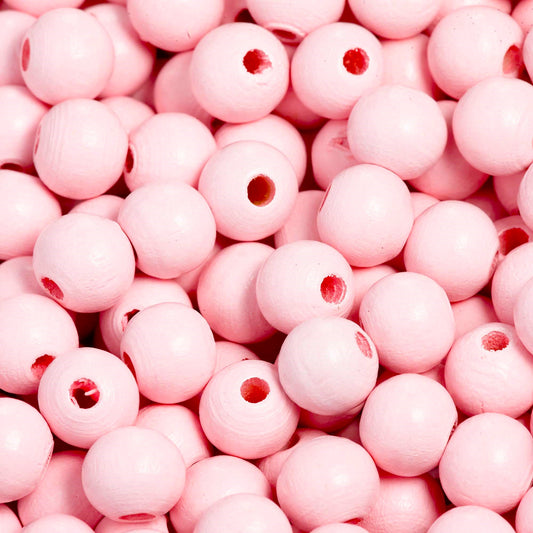 Wooden Beads Pink 14mm