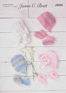 James C Brett Knitting Pattern JB688 Double Knitting