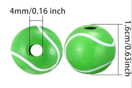 Wooden Beads Tennis Ball