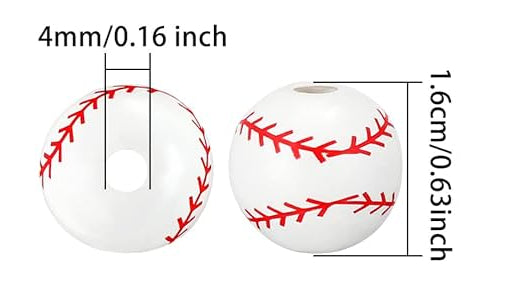 Wooden Beads Baseball