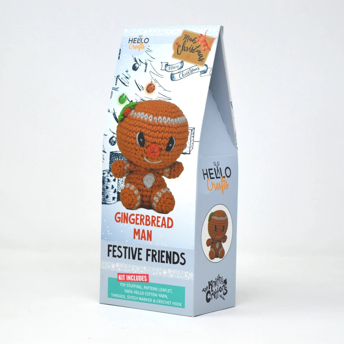 The Knitty Critters Festive Friends Gingerbread Man