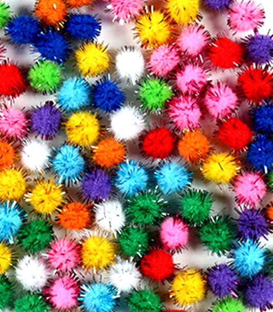 Pom pom Mixed Pack Metallic 1.5cm