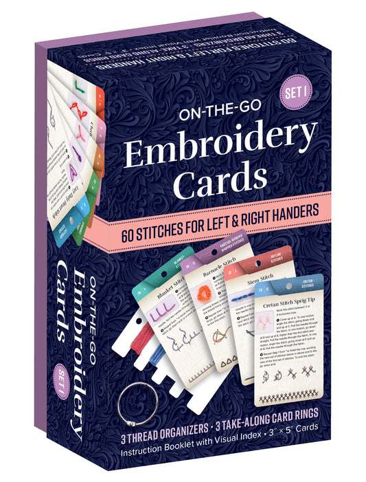 Stitch anywhere with On-the-Go Embroidery Cards Set 1