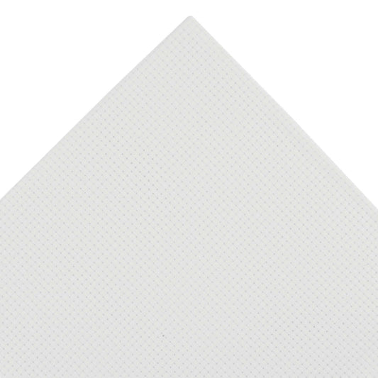 100% Cotton 11 count Aida White