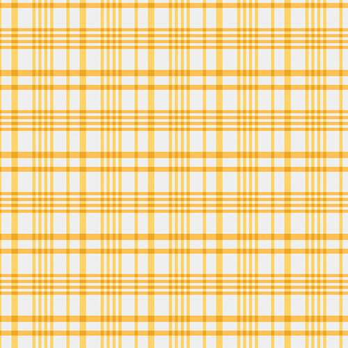 100% Cotton Happy Plaid - Sun designed by Maureen Cracknell