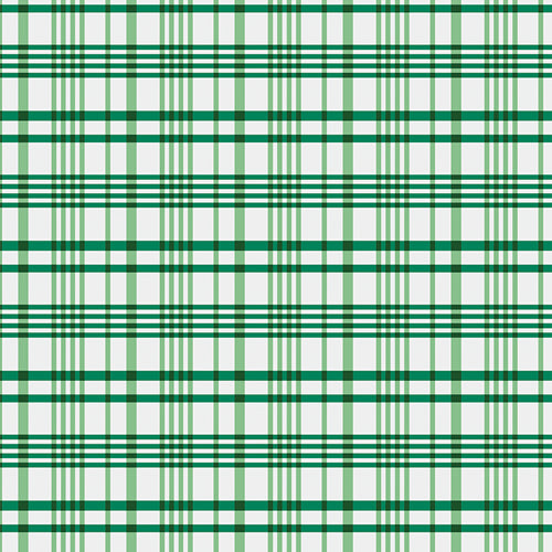 100% Cotton Happy Plaid - Green designed by Maureen Cracknell