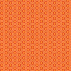 100% Cotton Oval Elements - Tangerine Tango