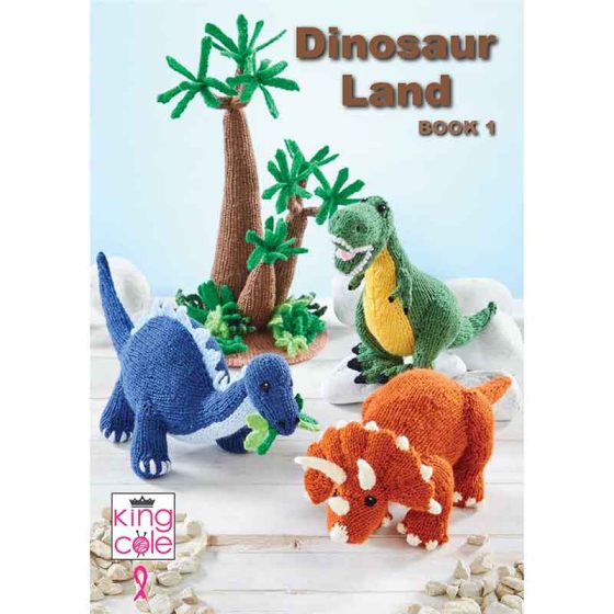 King Cole Knitting Book Dinosaur Land Book 1