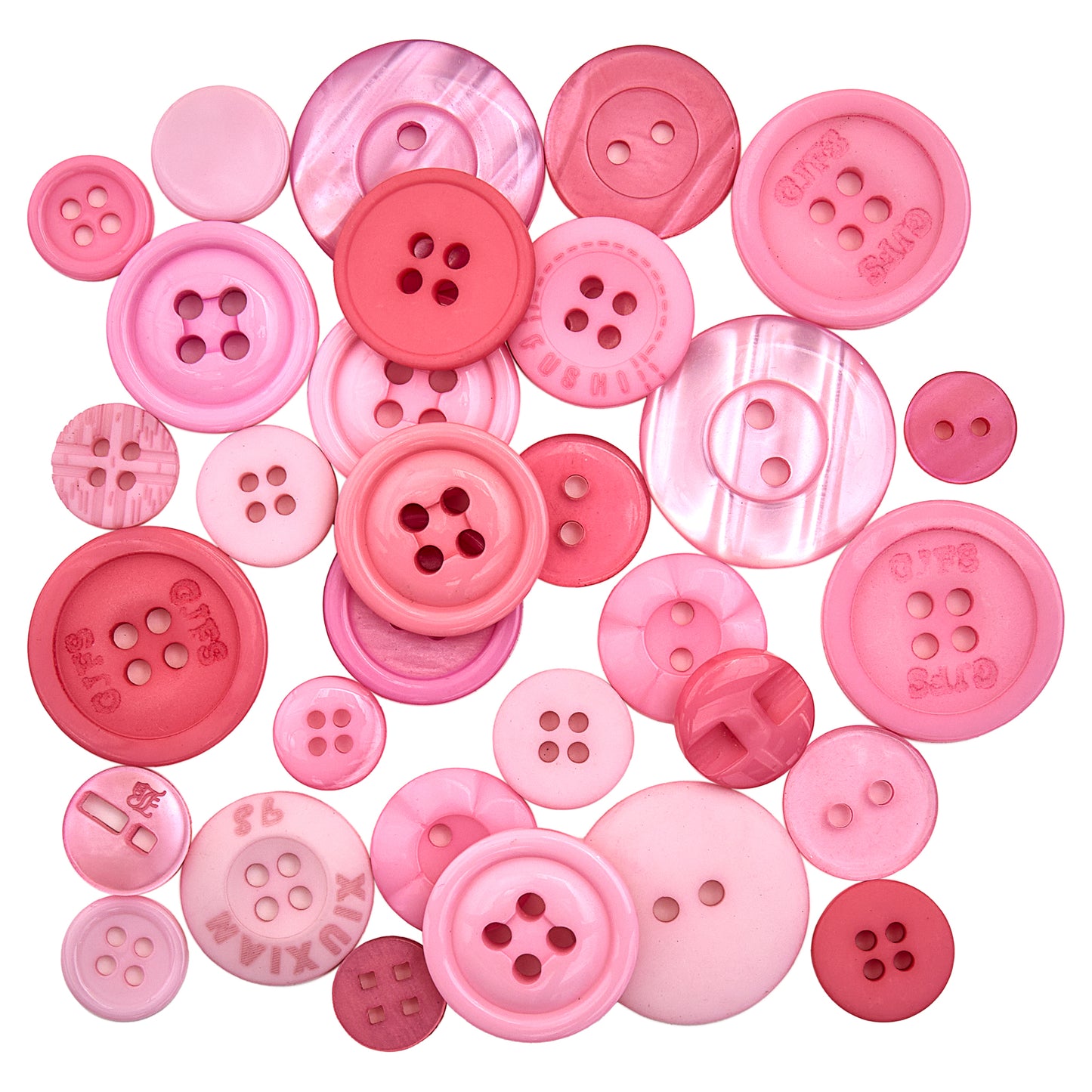 Button Tubes Various Colours Bright