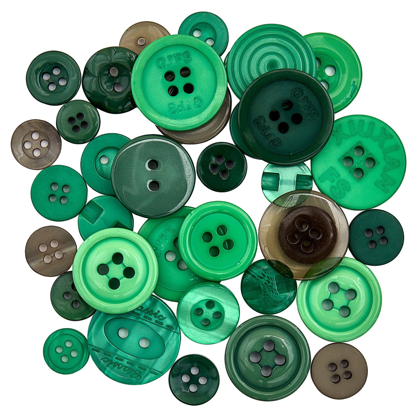 Button Tubes Various Colours Bright