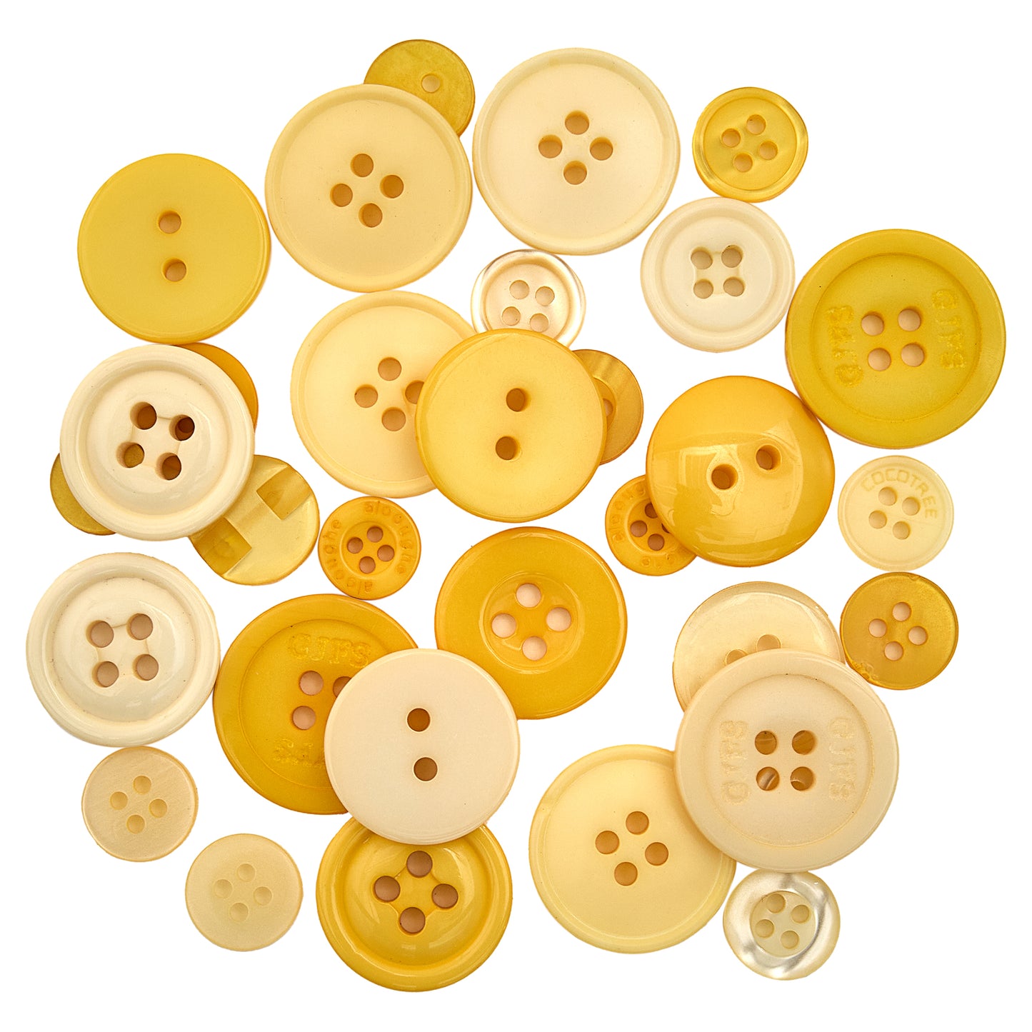 Button Tubes Various Colours Bright