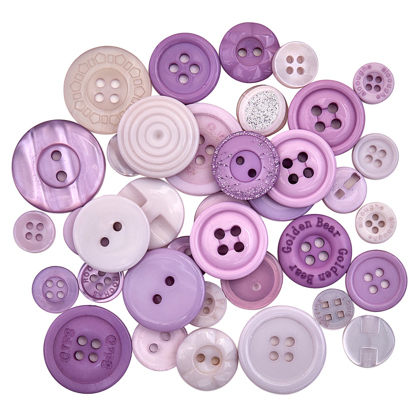 Button Tubes Various Colours Pastel