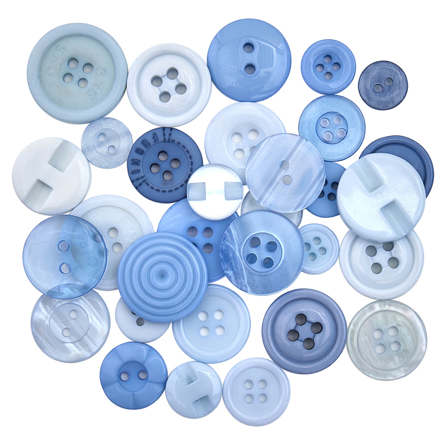 Button Tubes Various Colours Pastel