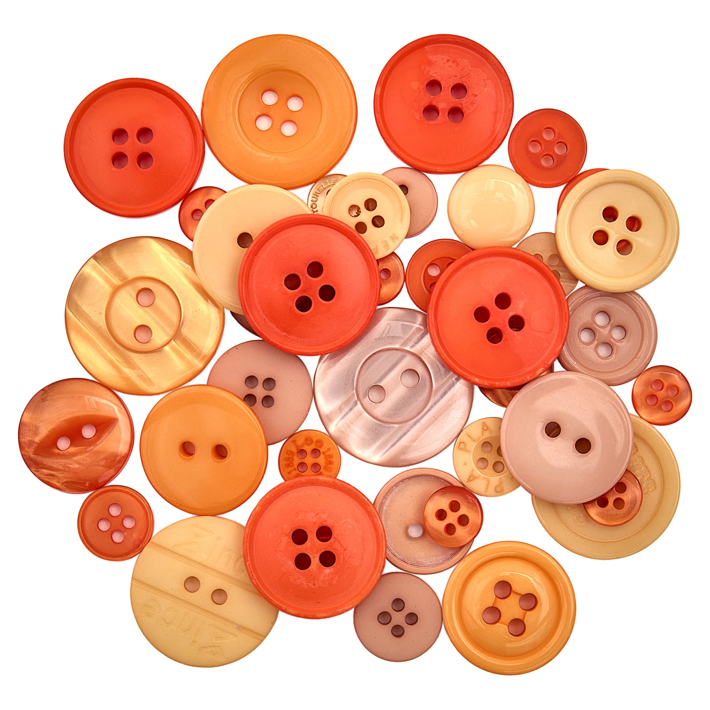 Button Tubes Various Colours Pastel