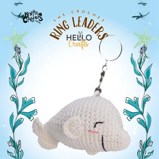 The Knitty Critters Woodland Beluga Whale Ring Leaders