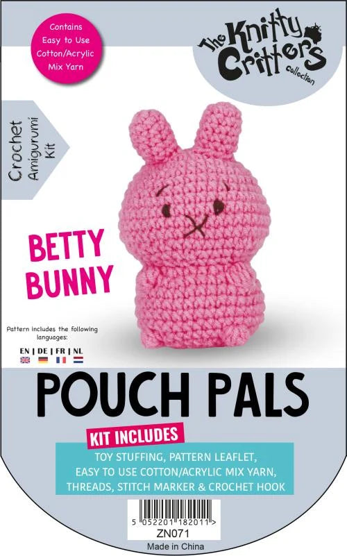 The Knitty Critters Betty Bunny Pouch Pals