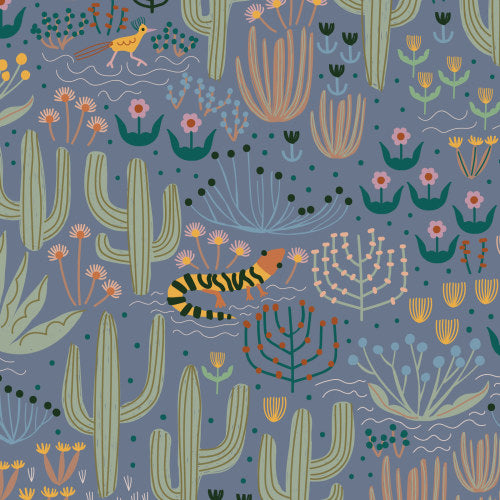 100% Cotton Saguaro Sunset from Yuma by Leah Duncan For Cloud9 Fabrics