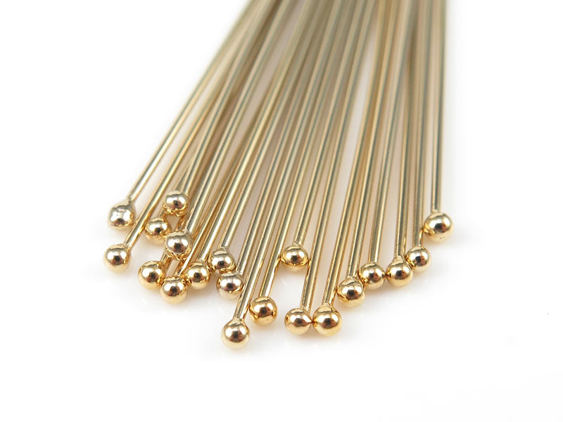 Head Pins - Stainless Steel - Jewellery - Colour Gold