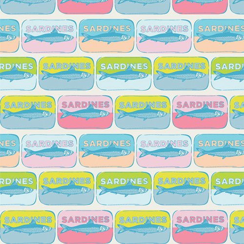 100% Cotton Mar de Sardinhas - AGF Fabrics