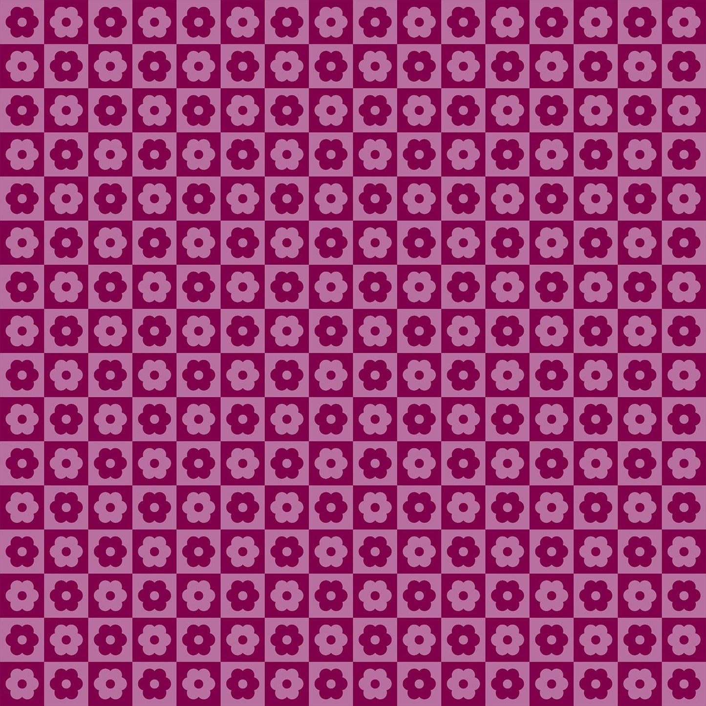 100% Cotton Check Bloom Cherry By Libs Elliott From Makower