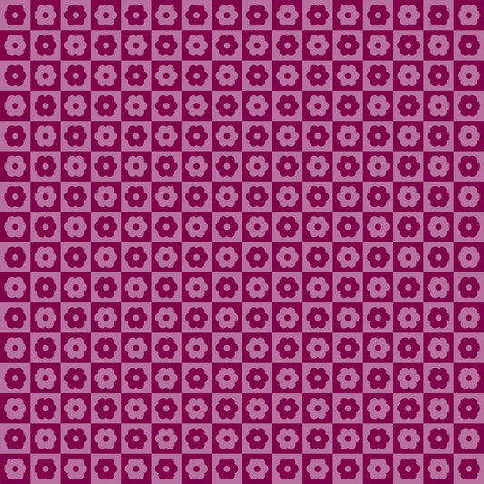 100% Cotton Check Bloom Cherry By Libs Elliott From Makower