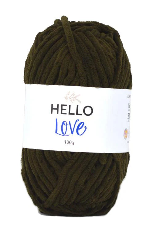 Hello Love Yarn - Dark Brown - Super Chunky
