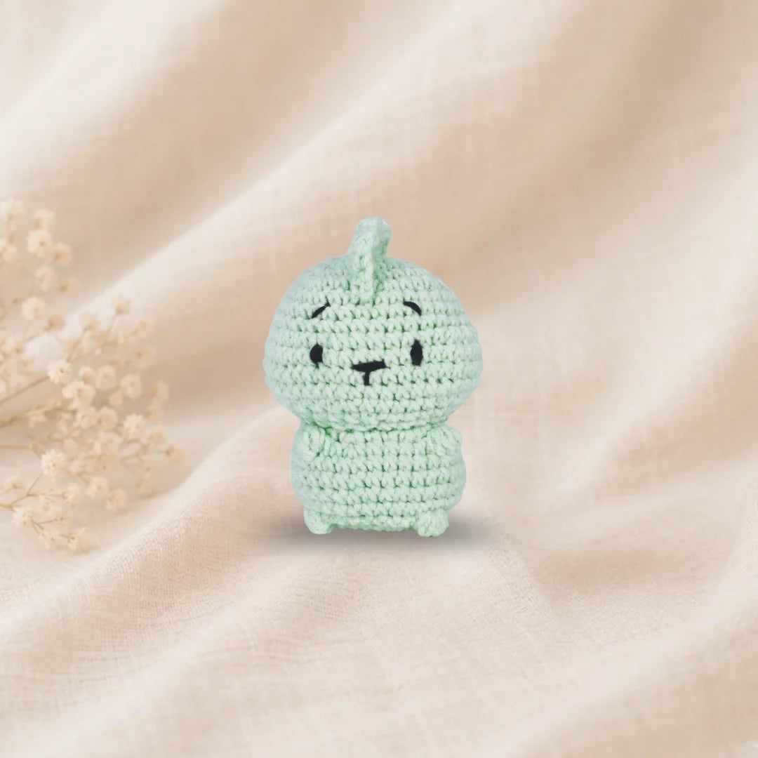 The Knitty Critters Dexter Dinosaur Pouch Pals