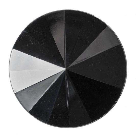 Buttons Faceted: Iridescent: 32mm: Grey