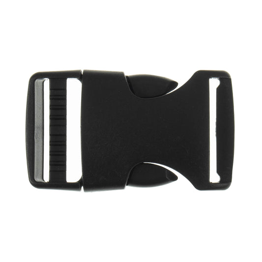 Buckle Bag Clip Black Plastic