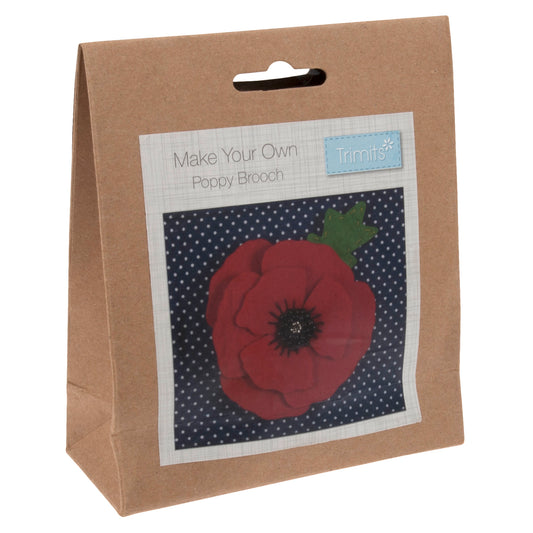 Felt Brooch Kit - Poppy